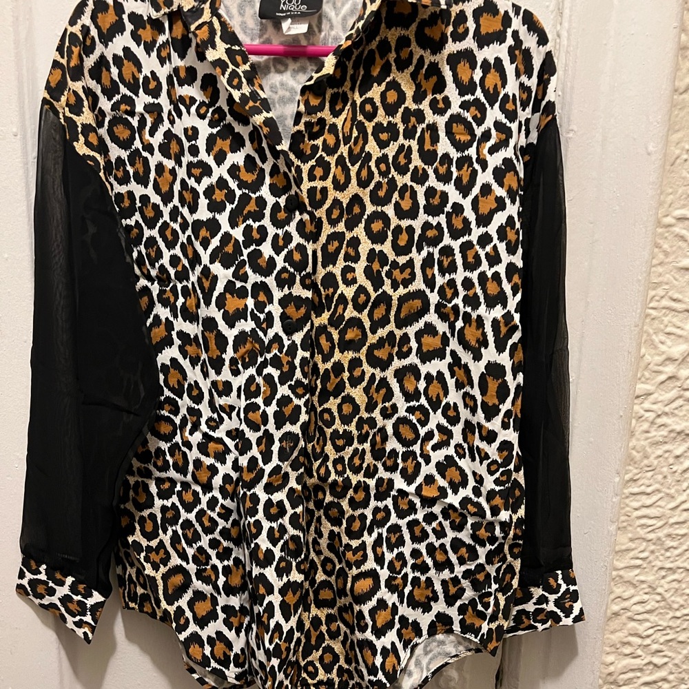 Vintage animal print top